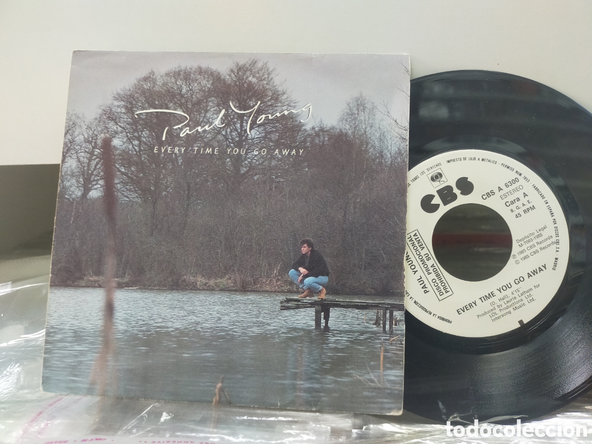 Discos de vinilo: Paul Young single promocional por una sola cara every time you go away Espa&ntilde;a 185