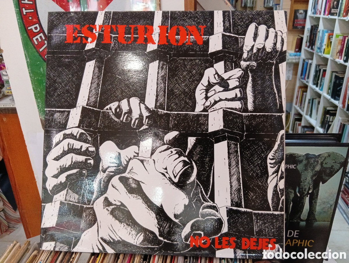 Discos de vinilo: LP. &Aacute;lbum de Heavy Metal/Hard Rock espa&ntilde;ol titulado &rdquo;No Les Dejes&rdquo; del grupo Esturi&oacute;n