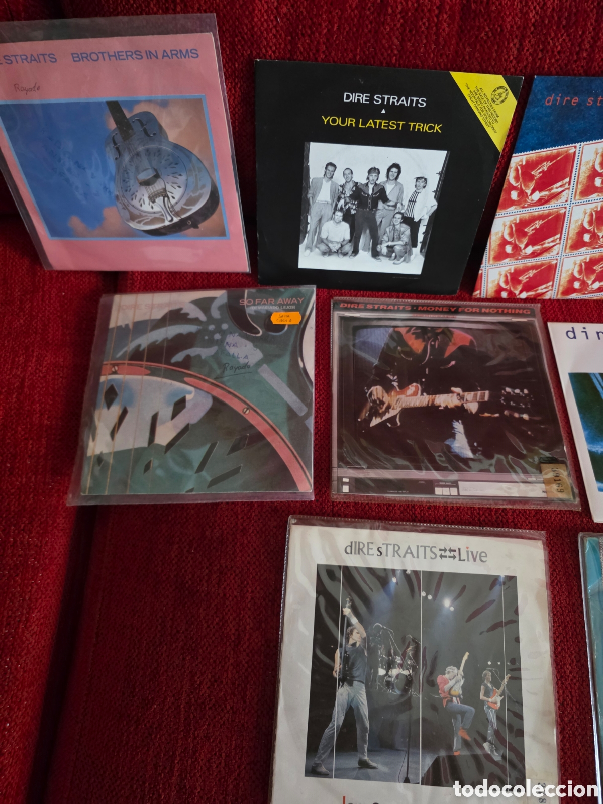Discos de vinilo: DIRE STRAITS Lote de 10 vinilos 7&rdquo; - Foto 2
