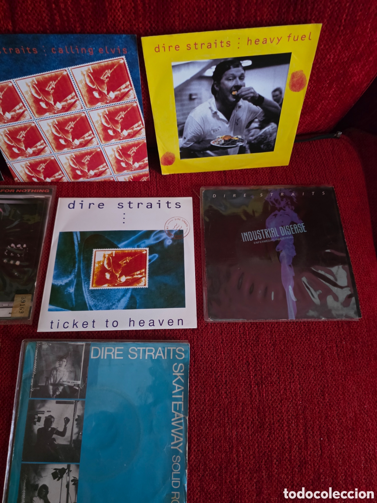 Discos de vinilo: DIRE STRAITS Lote de 10 vinilos 7&rdquo; - Foto 3