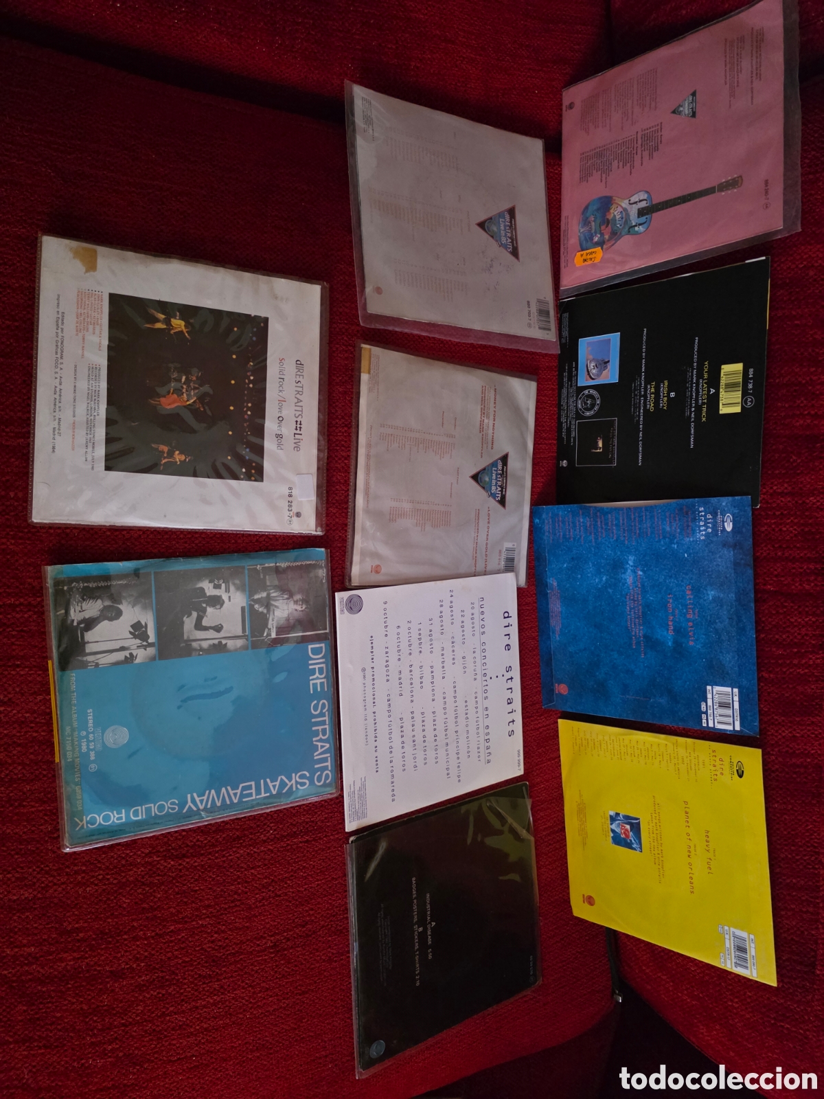Discos de vinilo: DIRE STRAITS Lote de 10 vinilos 7&rdquo; - Foto 4