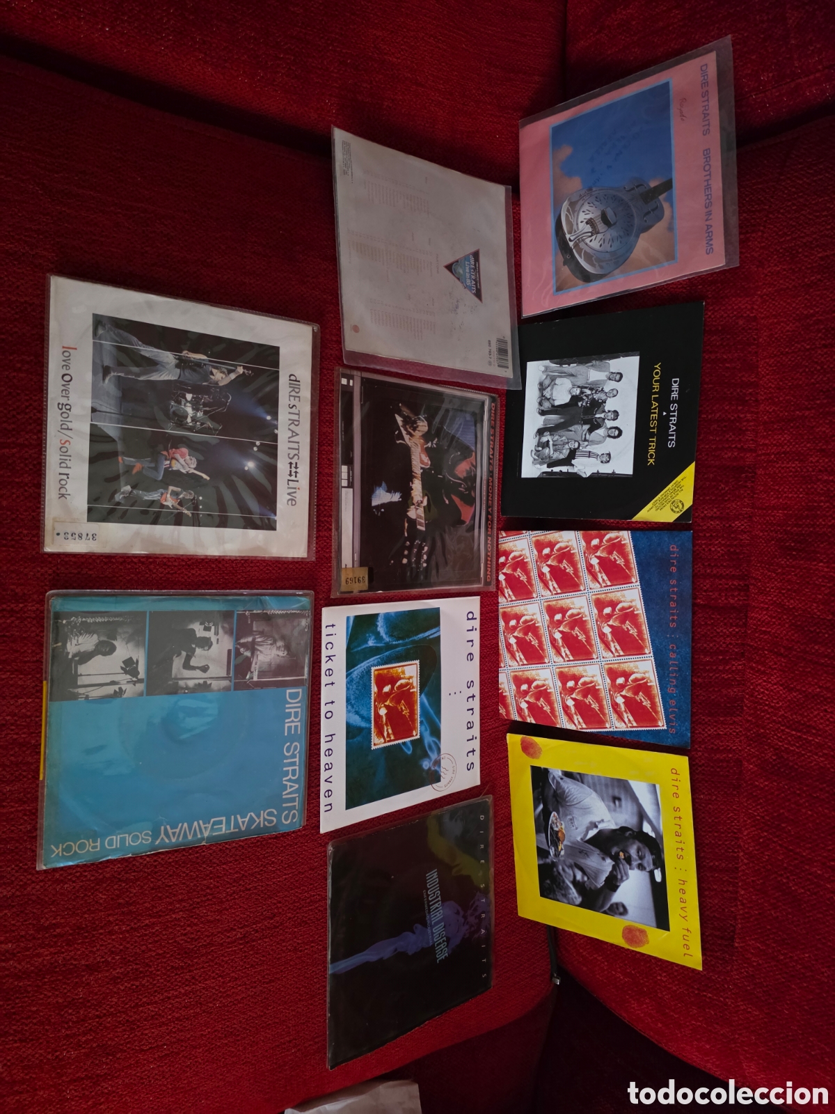 Discos de vinilo: DIRE STRAITS Lote de 10 vinilos 7&rdquo;