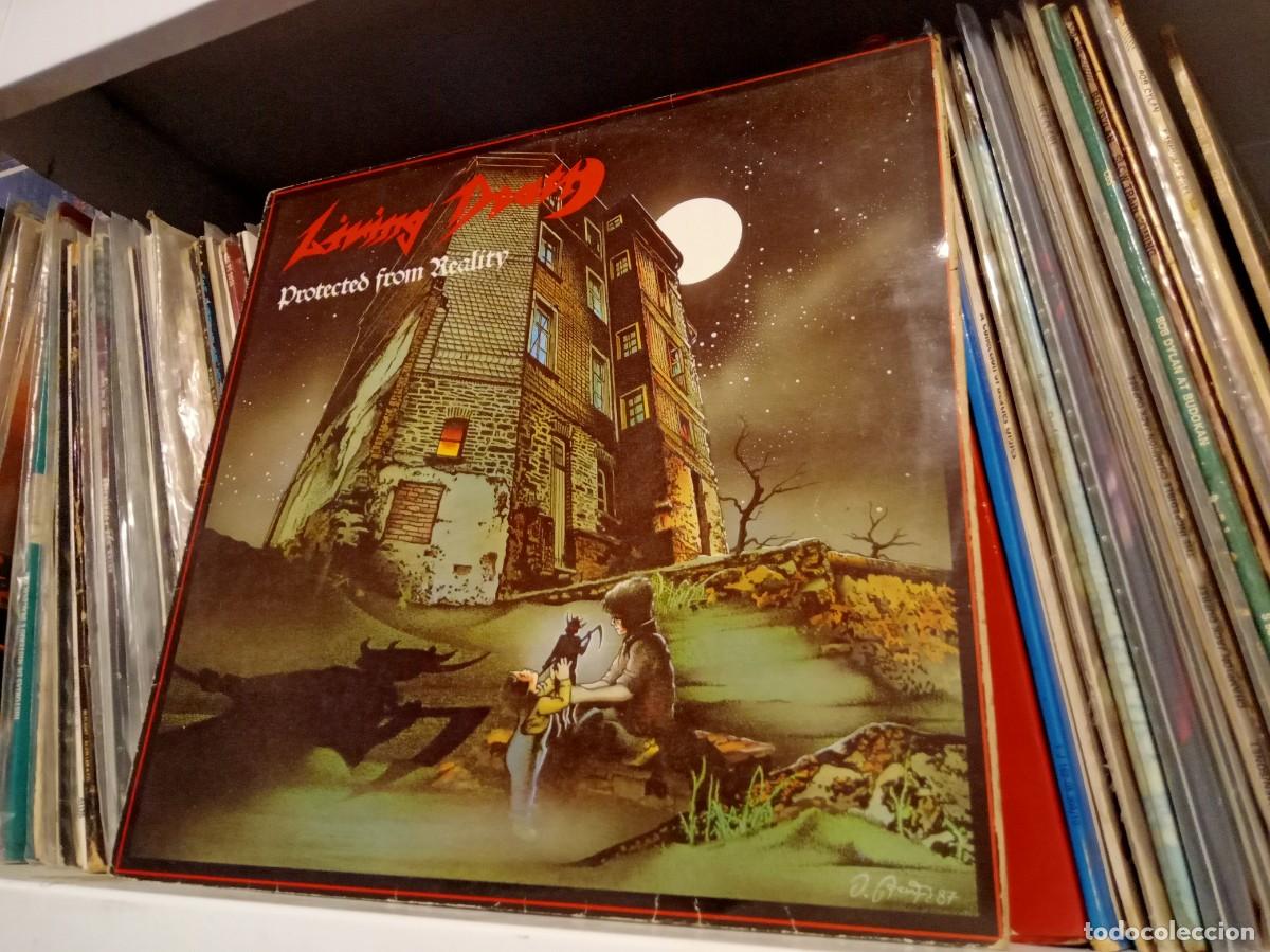 Discos de vinilo: Living Death &ndash; Protected From Reality - lp Spain 1987