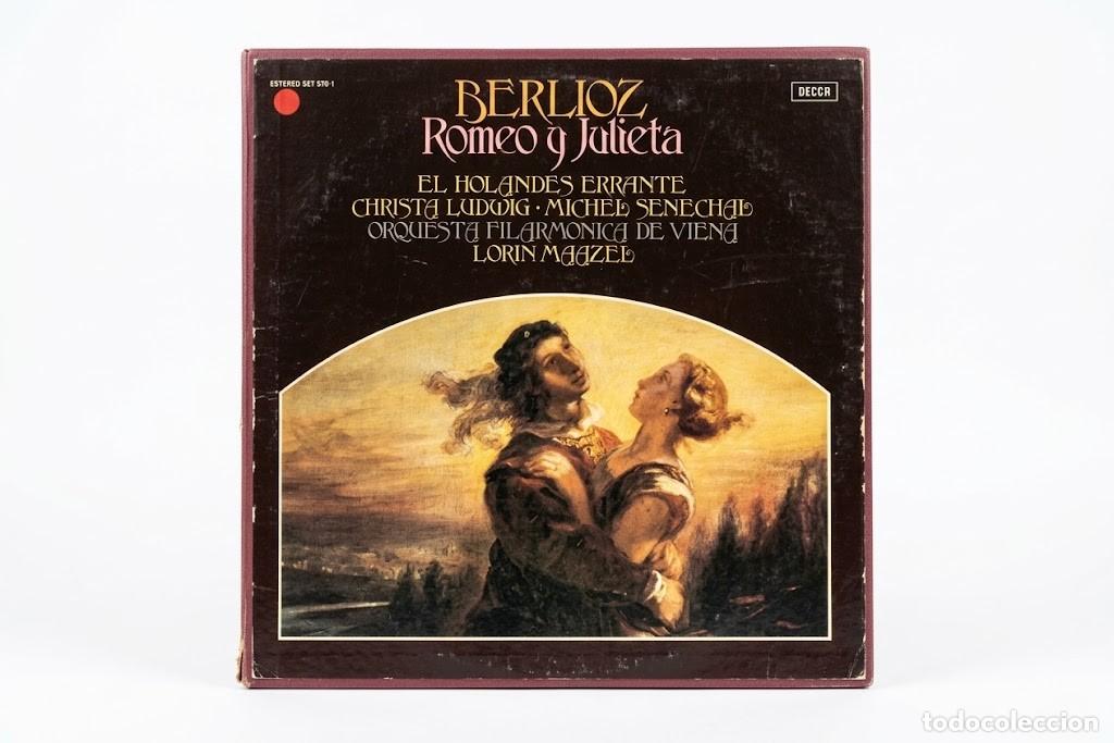Discos de vinilo: BERLIOZ ROMEO Y JULIETA - LORIN MAAZEL VIENA CHRISTA LUDWIG - CAJA 2 LP + LIBRO - DECCA WIDE BAND 19