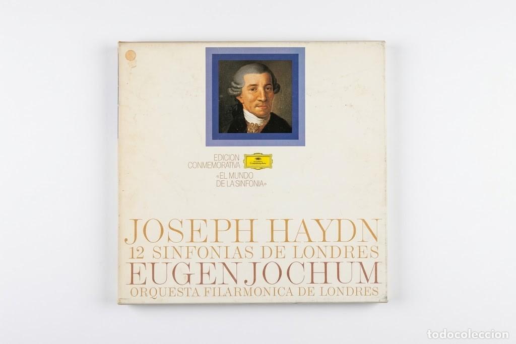 Discos de vinilo: HAYDN 12 SINFONIAS DE LONDRES COMPLETAS - EUGEN JOCHUM - CAJA 6 LP + LIBRO - DGG 2720064 (1973)