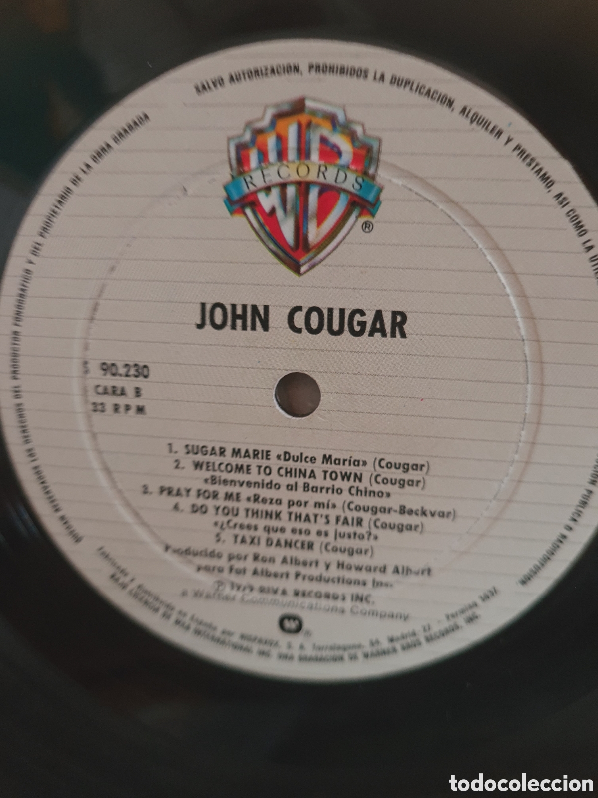 Discos de vinilo: JHON COUGAR * JOHN COUGAR - Foto 3