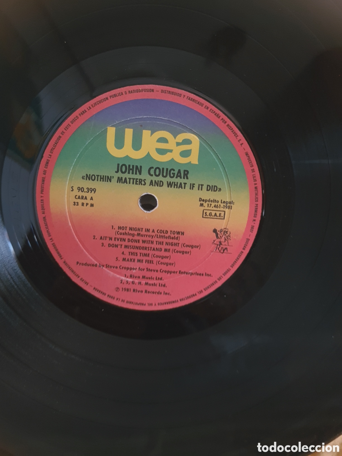Discos de vinilo: JOHN COUGAR * NOTHIN MATTERS AND WHAT IF IT DID - Foto 3