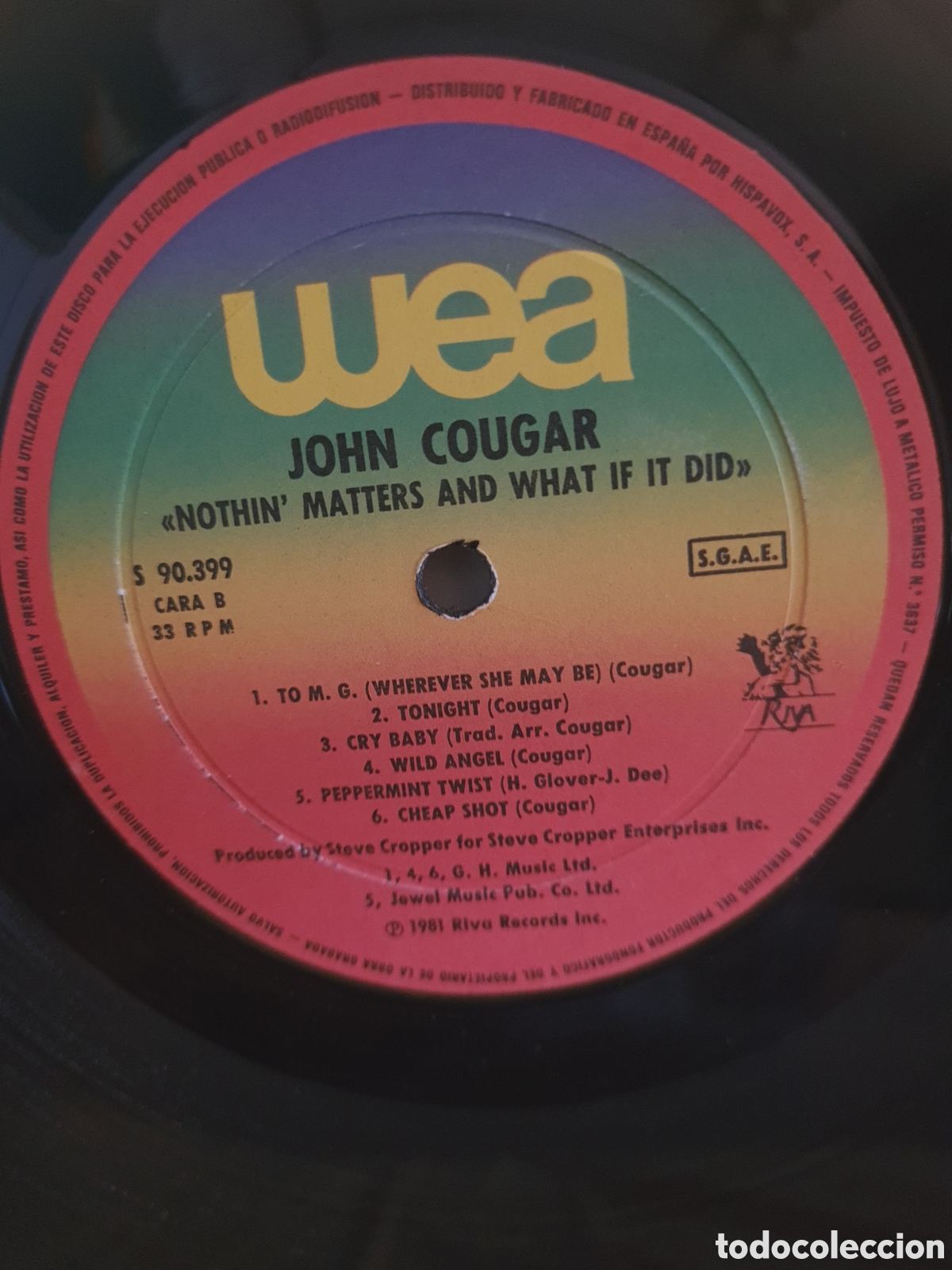 Discos de vinilo: JOHN COUGAR * NOTHIN MATTERS AND WHAT IF IT DID - Foto 6
