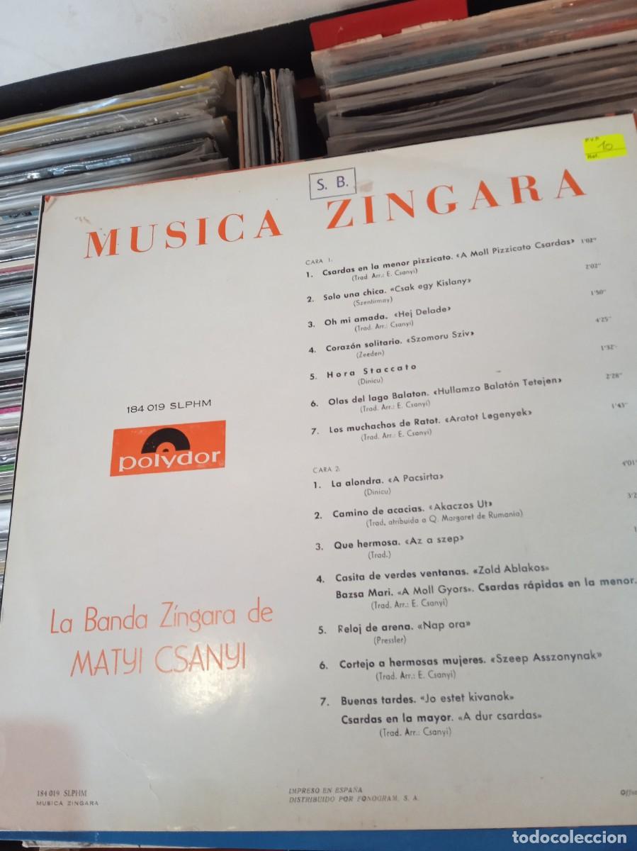 Discos de vinilo: BANDA ZINGARA DE MATYI CSANYI- GYPSY! LP - Foto 2