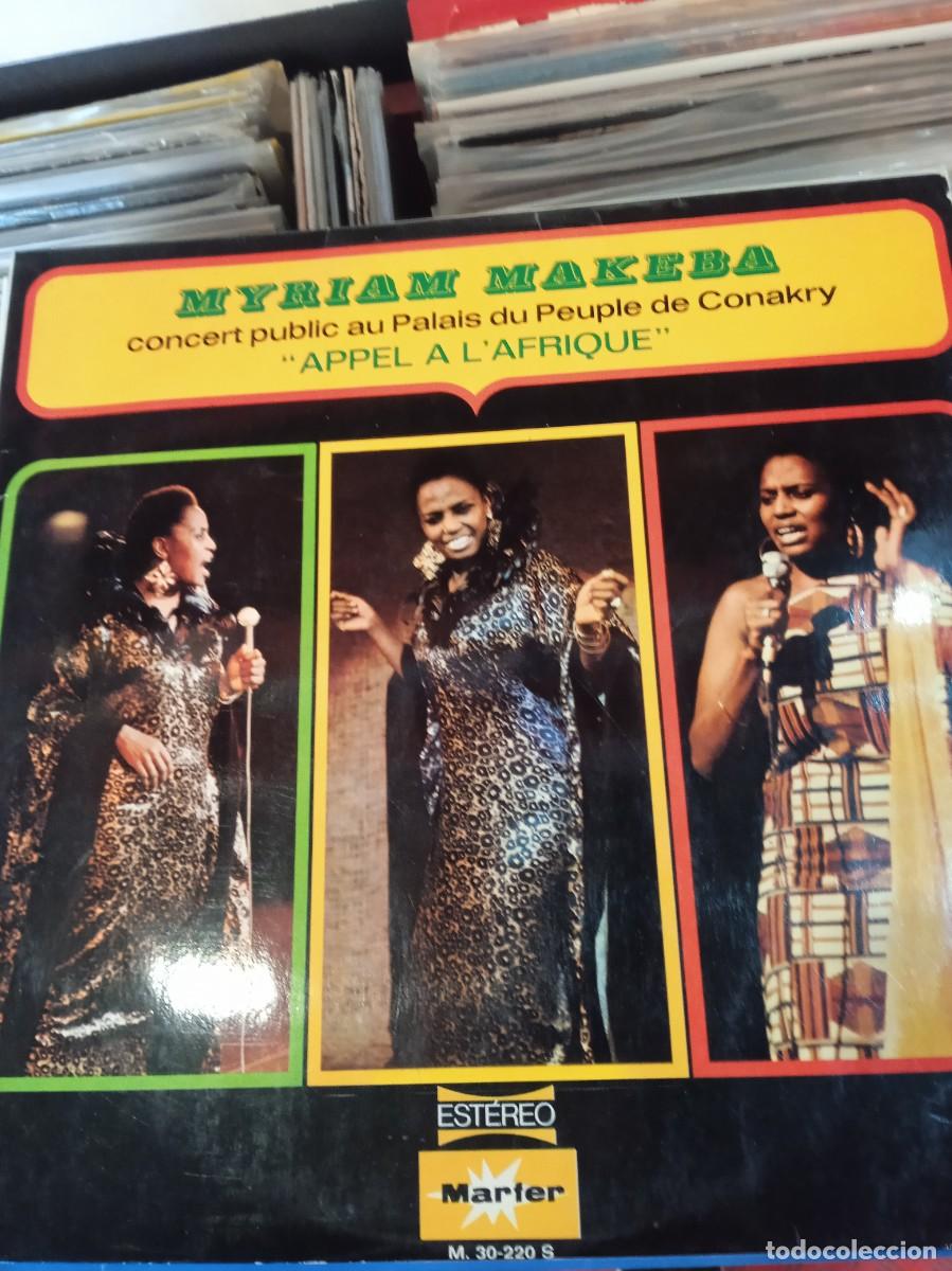 Discos de vinilo: MYRIAM MAKEBA- APPEL A L&acute;AFRIQUE. LP