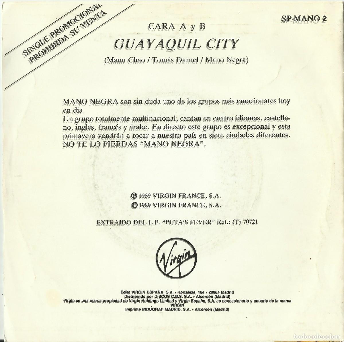 Discos de vinilo: MANO NEGRA 1989 single - Foto 2