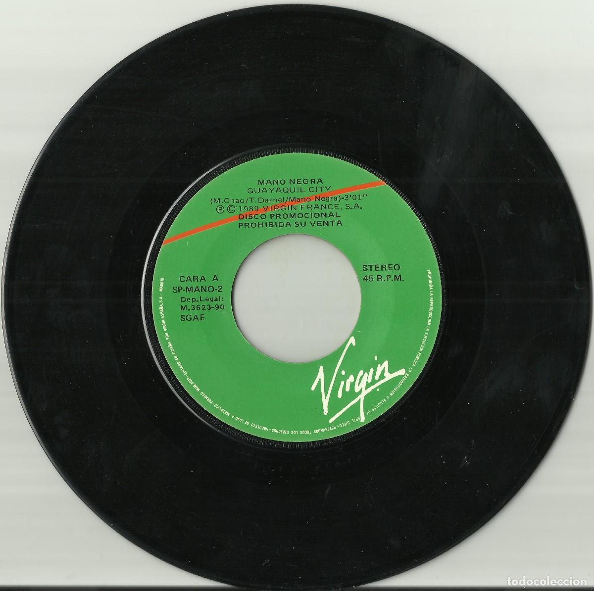 Discos de vinilo: MANO NEGRA 1989 single - Foto 3