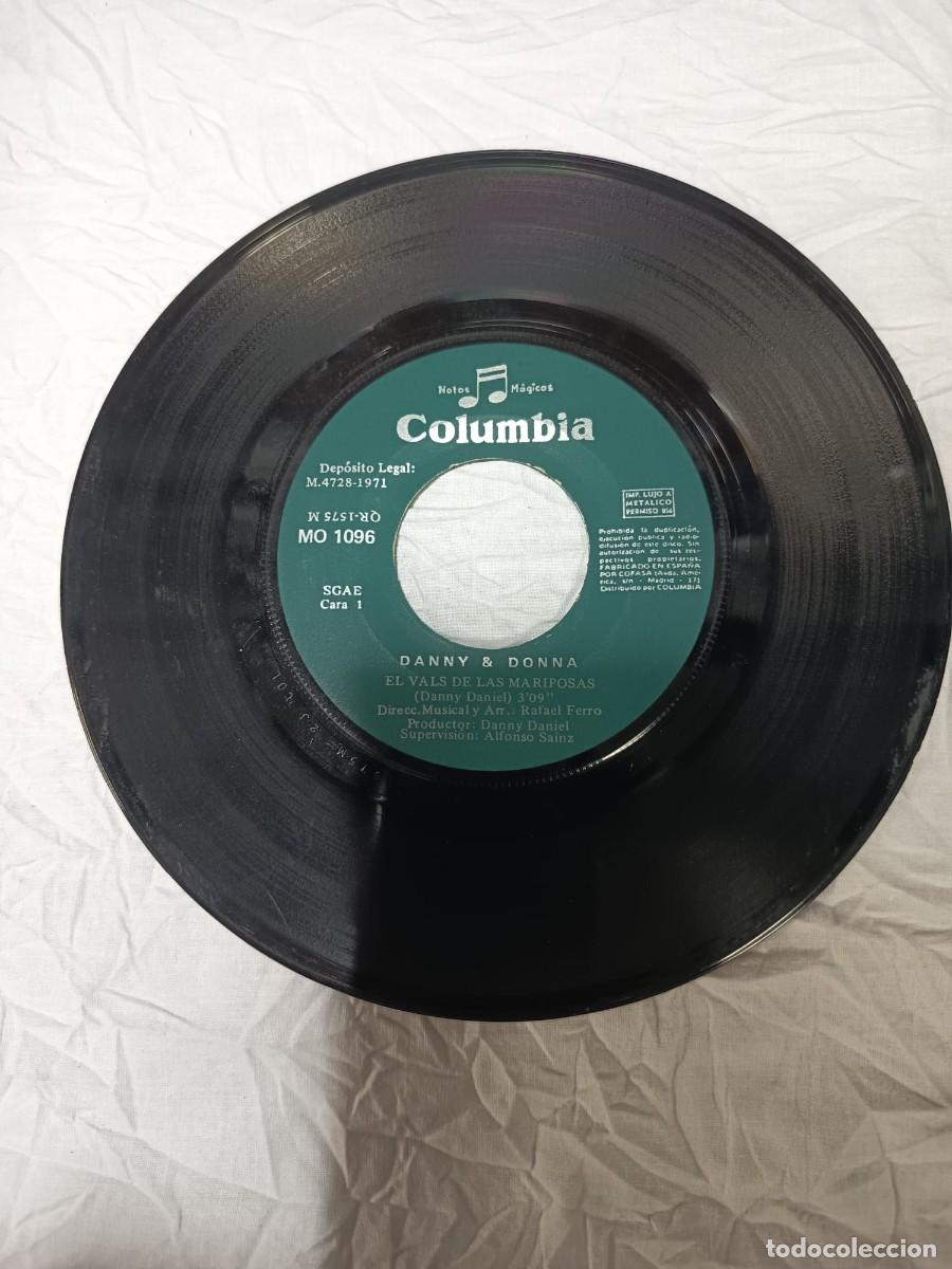 Discos de vinilo: SINGLE - DANNY & DONNA - EL VALS DE LAS MARIPOSAS - 1971 - Foto 3