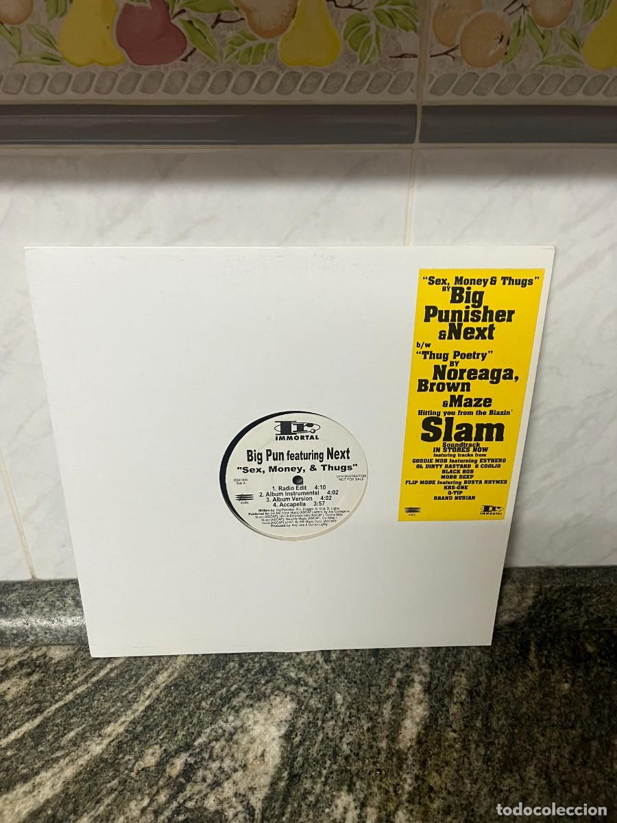 Discos de vinilo: Big Pun & Next , Noreaga, Brown & Maze Sex, Money & Thugs / Thug Poetry