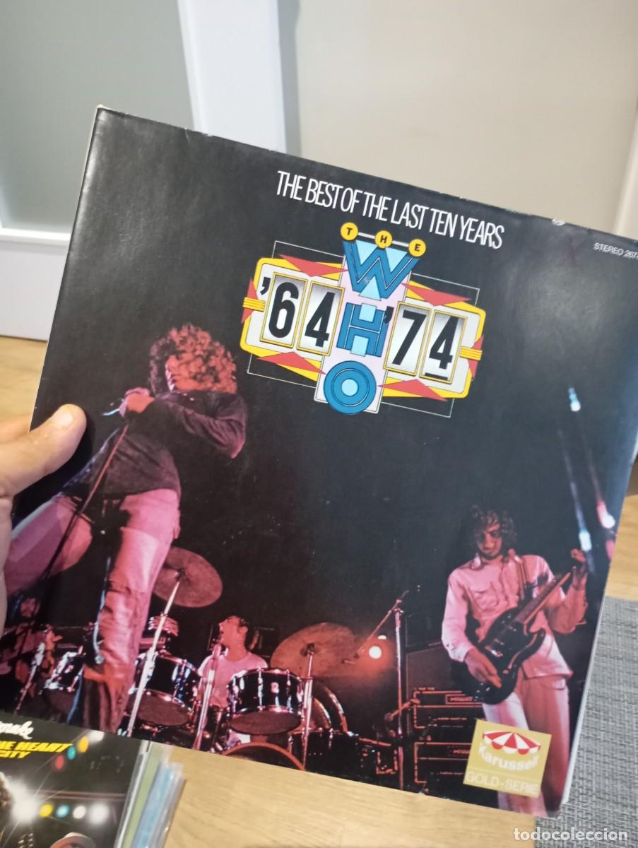 Discos de vinilo: LP DOBLE THE WHO THE BEST OF THE LAST YEARS 64-74 VG+++