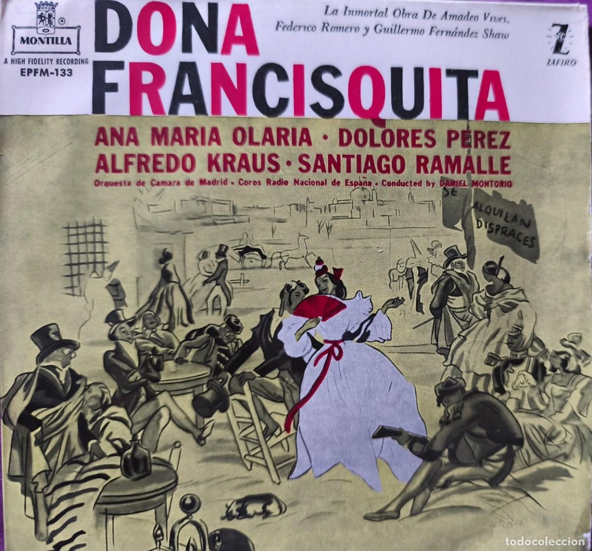 Discos de vinilo: Do&ntilde;a Francisquita (Alfredo Kraus)