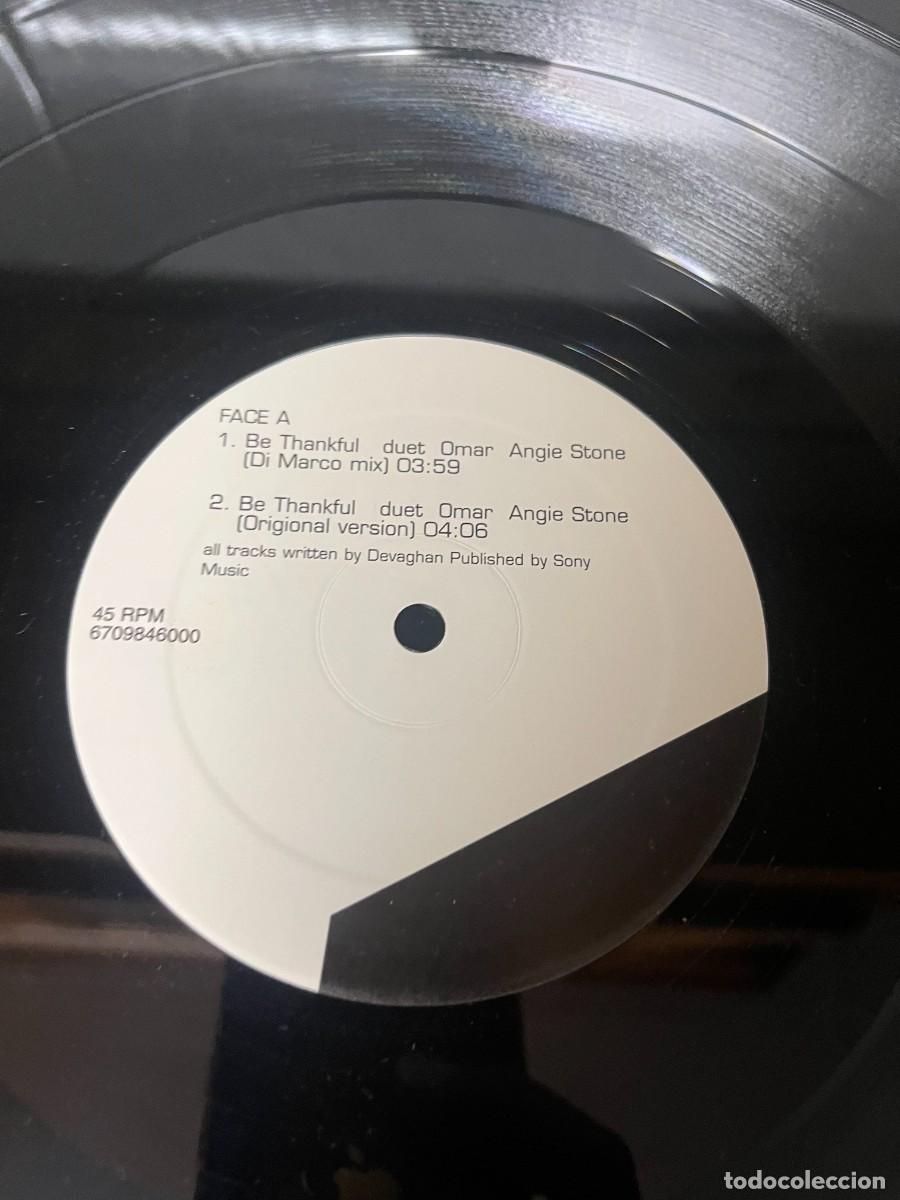 Discos de vinilo: Omar Feat. Angie Stone Be Thankful - Foto 4