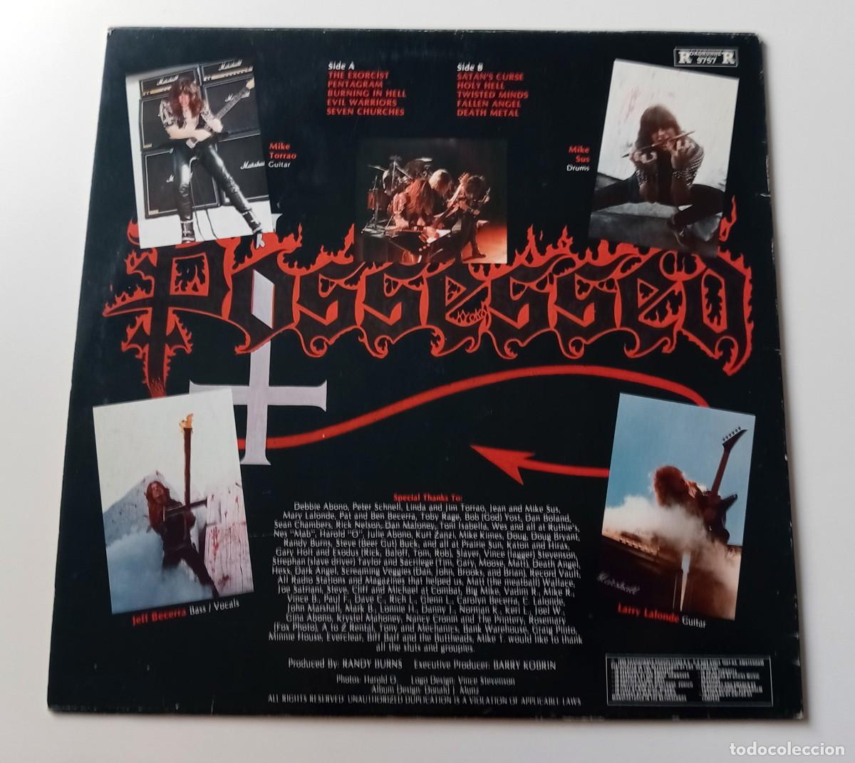 Discos de vinilo: LP POSSESSED - SEVEN CHURCHES - Foto 2