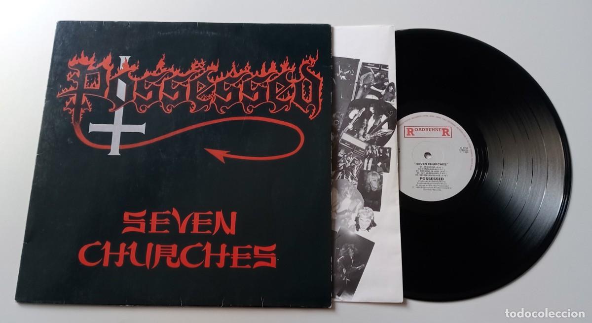 Discos de vinilo: LP POSSESSED - SEVEN CHURCHES - Foto 3