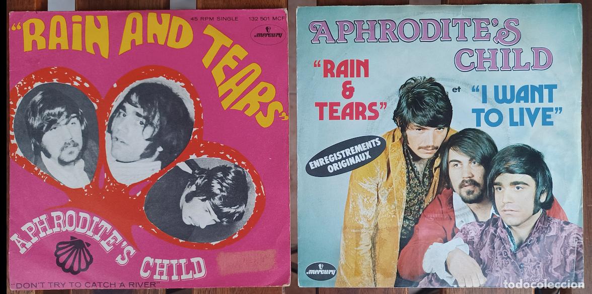 Dischi in vinile: APHRODITE,S CHILD - I WANT TO LIVE (FRANCIA 1968) - RAIN AND TEARS (ESPA&Ntilde;A 1968) - NUEVOS LOS DOS.