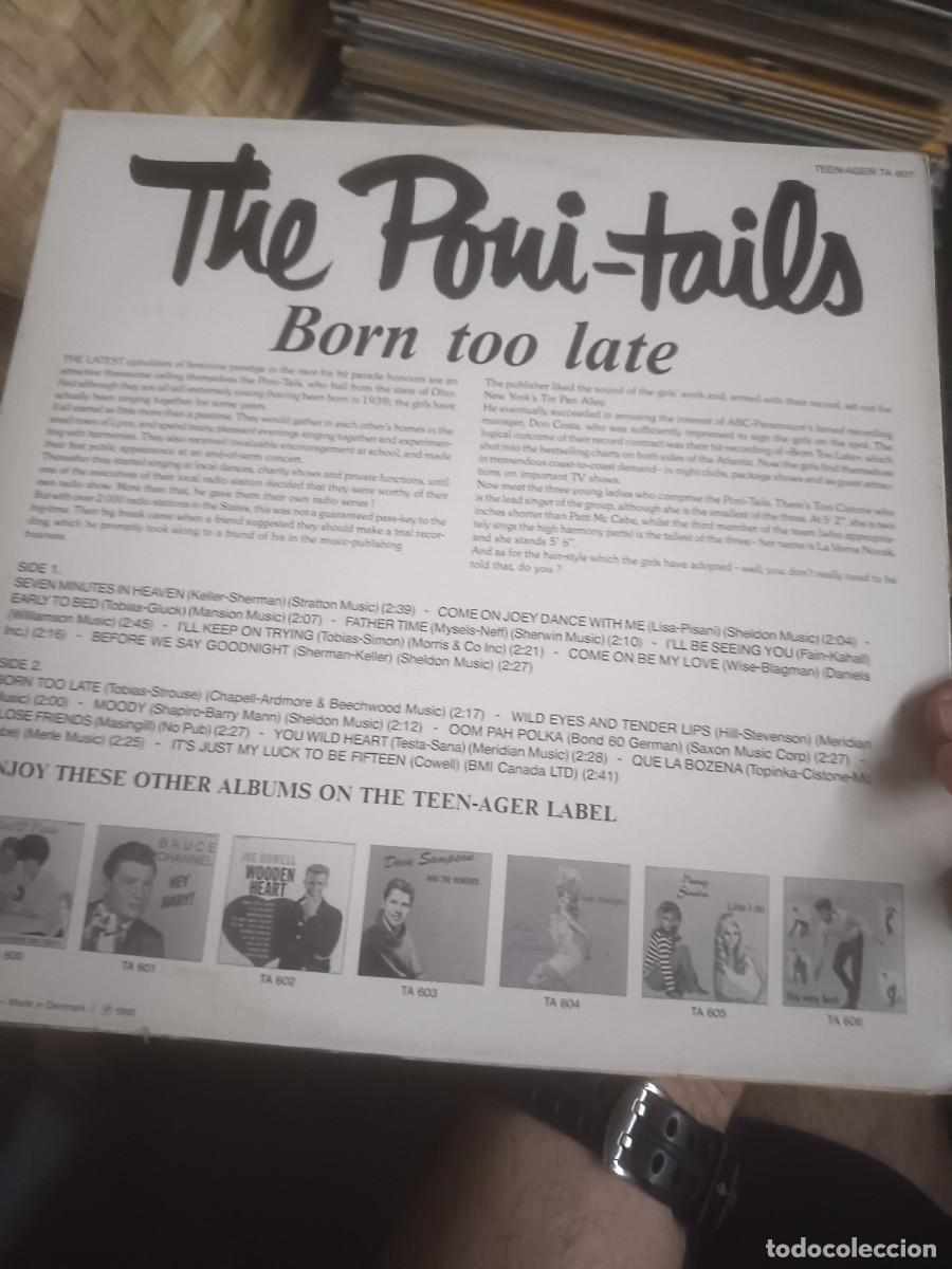 Discos de vinilo: DISCO LP THE PONI- TAILS - Foto 2