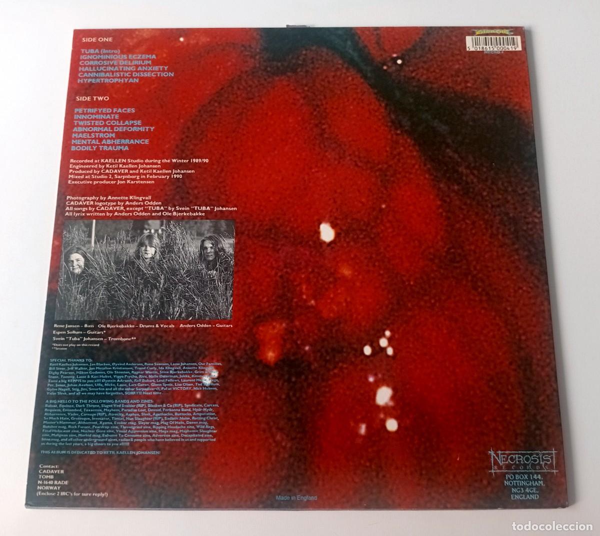 Discos de vinilo: LP CADAVER - HALLUCINATING ANXIETY - Foto 2