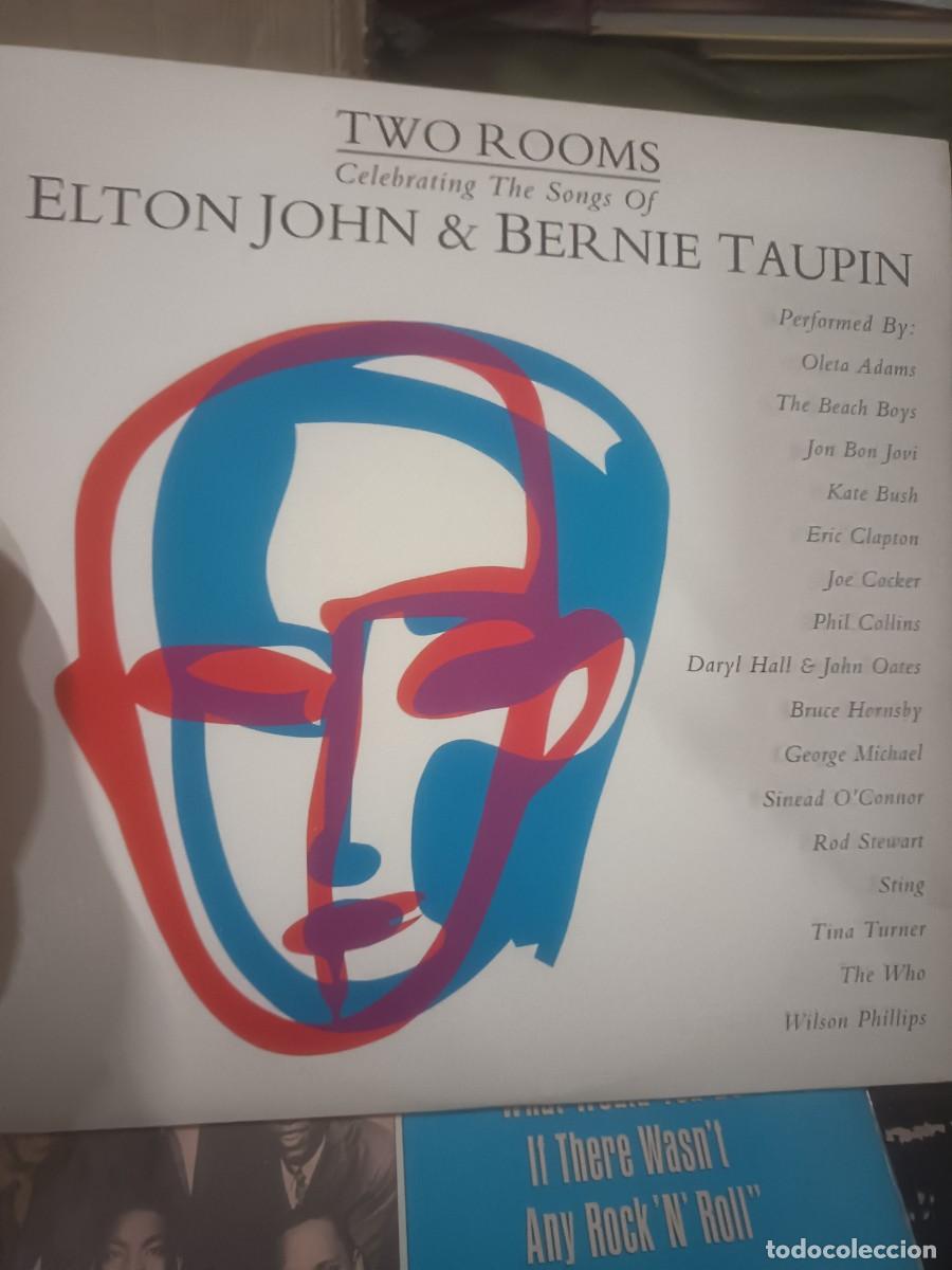 Discos de vinilo: DISCO LP ELTON JOHN,,( TWO ROOMS), Doble lp
