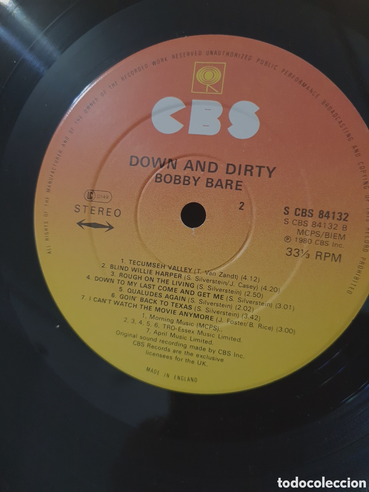 Discos de vinilo: BOBBY BARE * DOWN & DIRTY - Foto 4