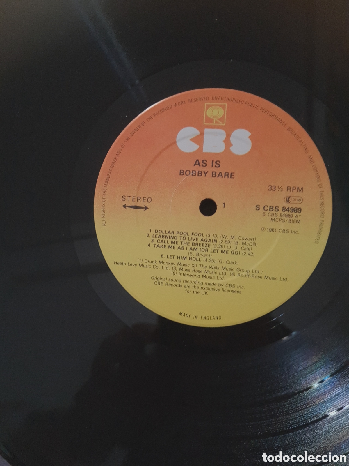 Discos de vinilo: BOBBY BARE * AS IS **** - Foto 4