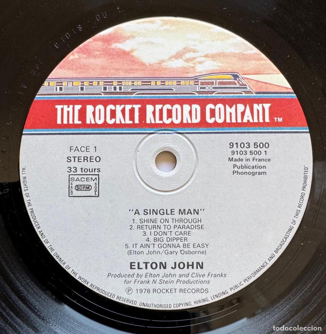 Discos de vinilo: elton john 33t single man EX EX - Foto 4