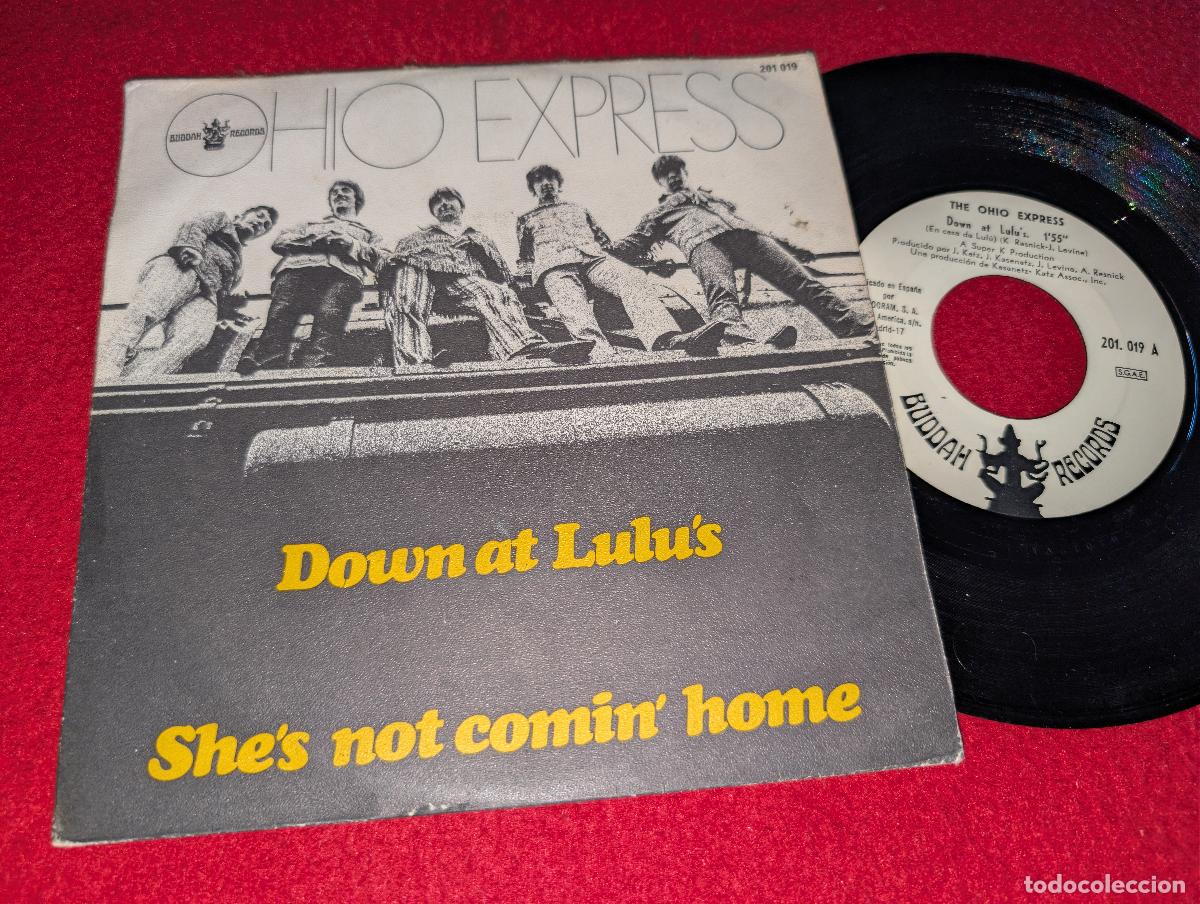 Discos de vinilo: OHIO EXPRESS Down at Lulu's/She's not comin home 7'' SINGLE 1968 Buddah ESPA&Ntilde;A SPAIN