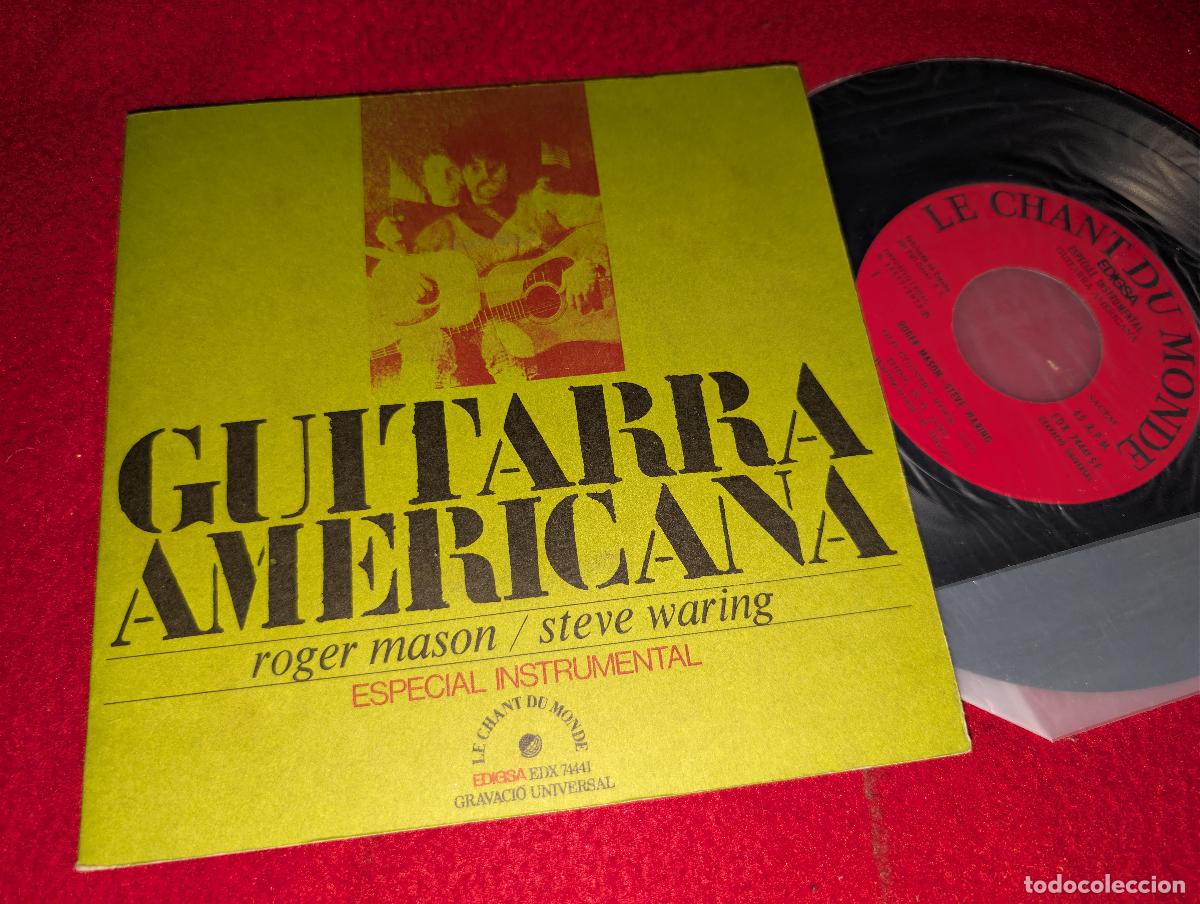 Discos de vinilo: ROGER MASON + STEVE WARING Guitarra americana. Old country rock +3 EP 7'' 1972 SPAIN gatefold EX