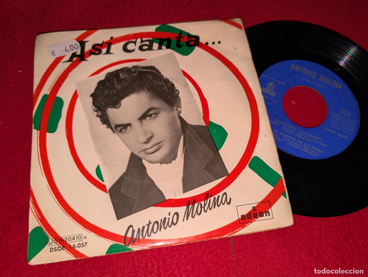 Discos de vinilo: ANTONIO MOLINA Soy minero/Yo quiero vivir contigo +2 EP 7'' Odeon