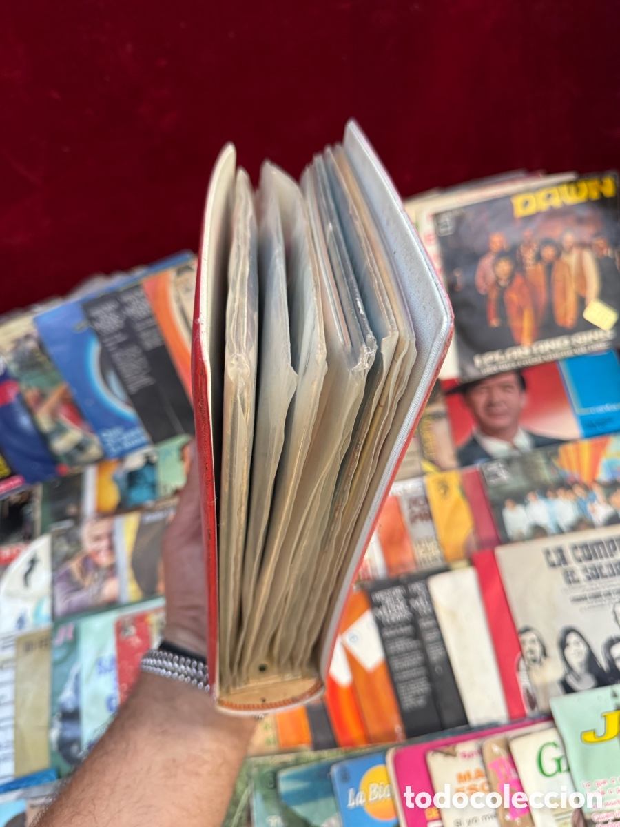 Discos de vinilo: Gran lote + 100 discos de vinilo antiguos Singles! - Foto 2