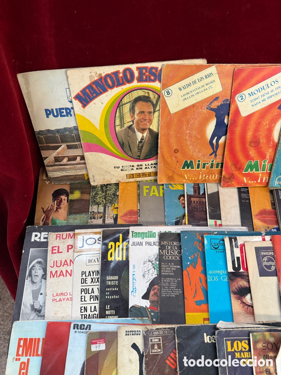 Discos de vinilo: Gran lote +100 discos peque&ntilde;os de vinilo,Singles! - Foto 3