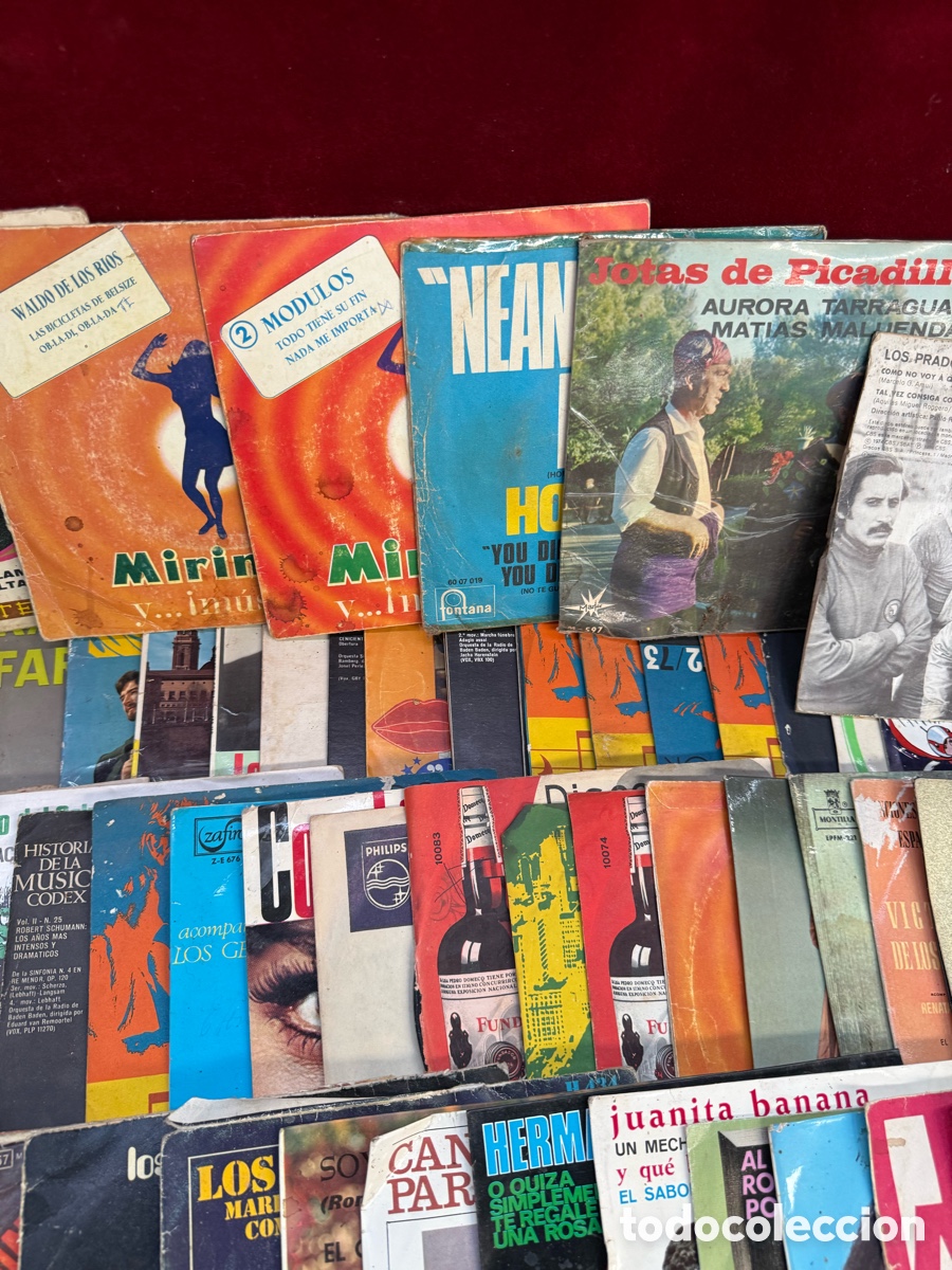 Discos de vinilo: Gran lote +100 discos peque&ntilde;os de vinilo,Singles! - Foto 4