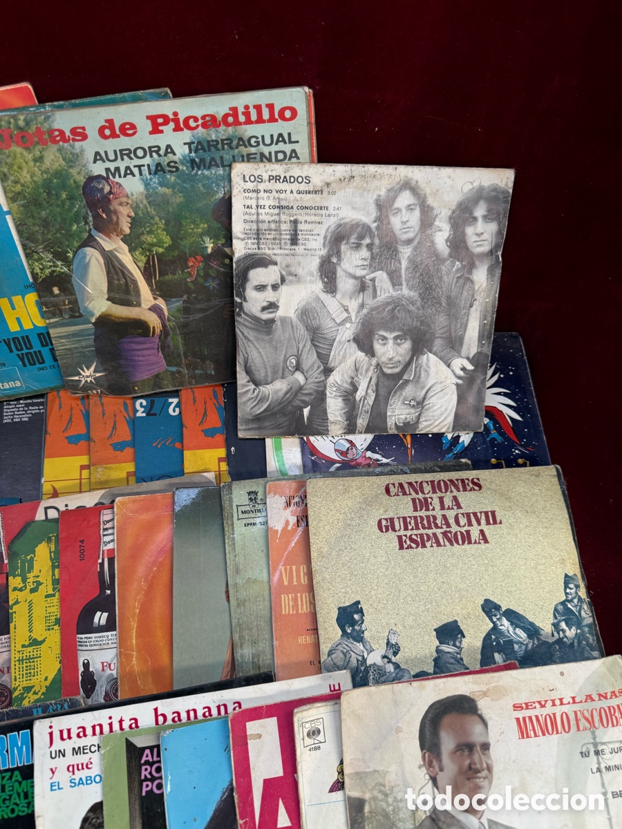 Discos de vinilo: Gran lote +100 discos peque&ntilde;os de vinilo,Singles! - Foto 5