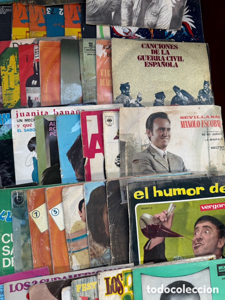 Discos de vinilo: Gran lote +100 discos peque&ntilde;os de vinilo,Singles! - Foto 6