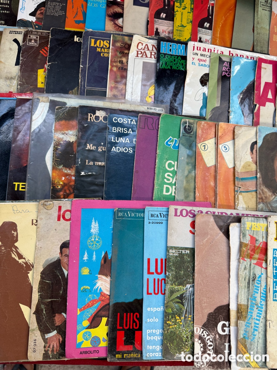 Discos de vinilo: Gran lote +100 discos peque&ntilde;os de vinilo,Singles! - Foto 10