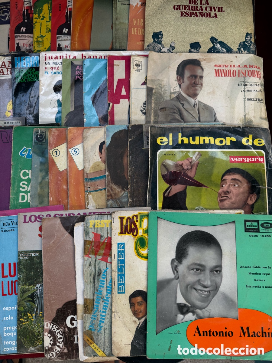 Discos de vinilo: Gran lote +100 discos peque&ntilde;os de vinilo,Singles! - Foto 11