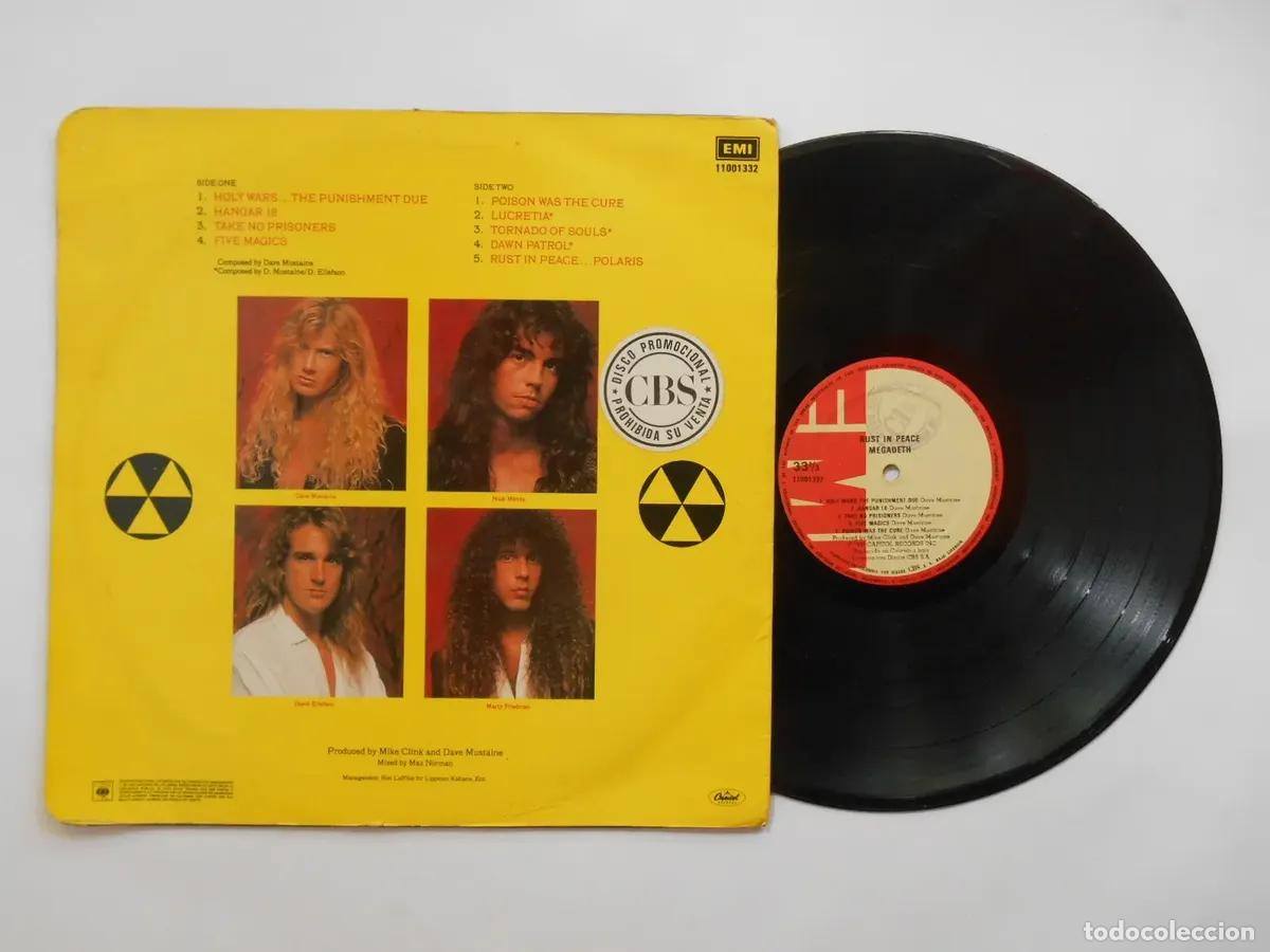 Discos de vinilo: Megadeth Rust in Peace Disco Lp - Foto 2