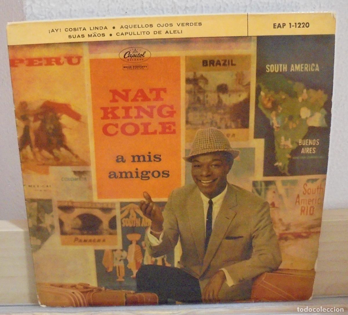 Discos de vinilo: Nat 'King' Cole. A mis amigos. Capitol 1959 -- Single
