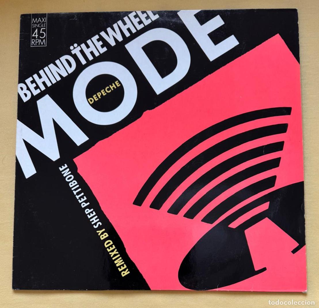 Discos de vinilo: depeche mode maxi 45t behind the wheel (france vogue 1987 )EX EX