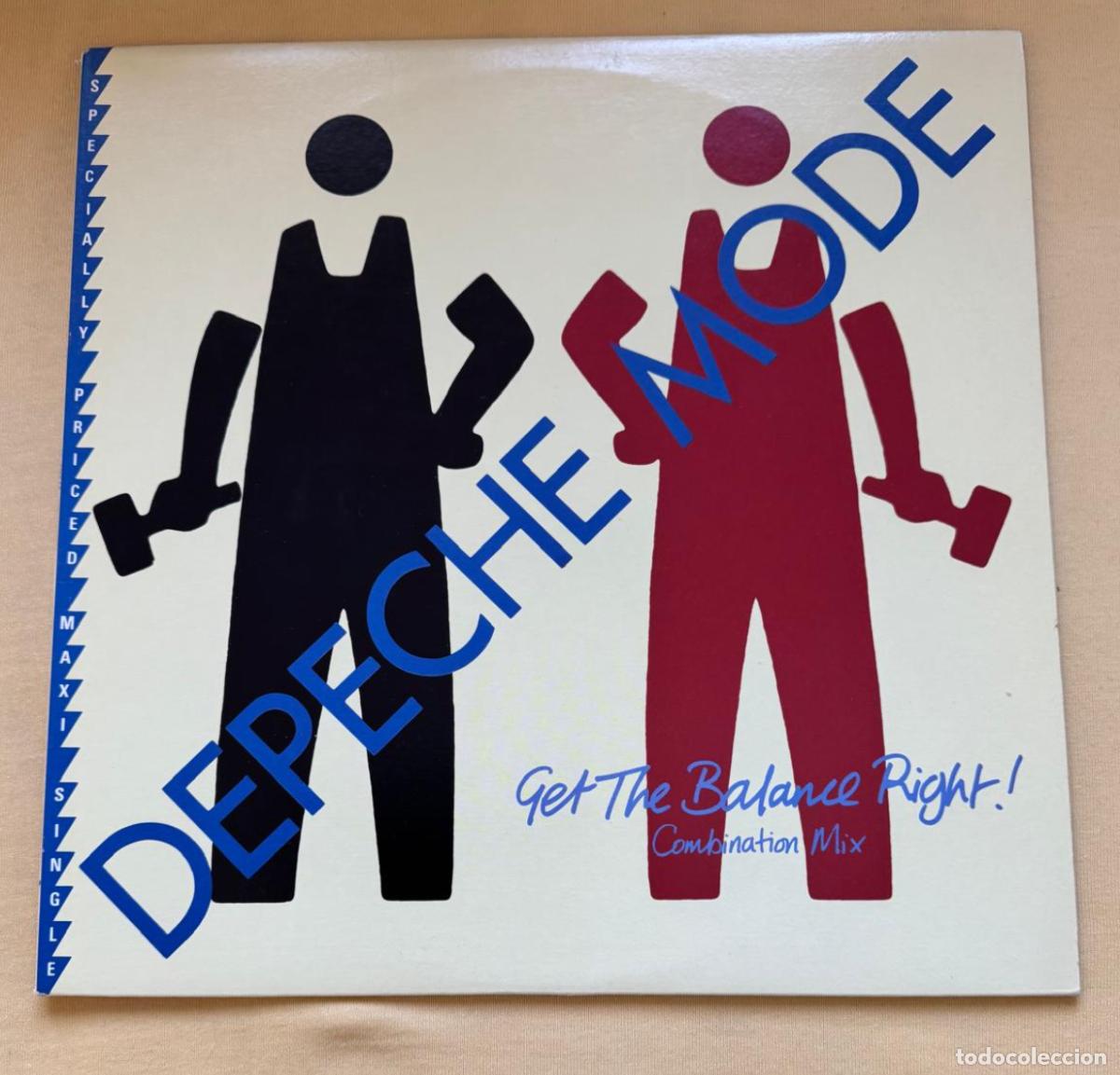 Discos de vinilo: depeche mode maxi 45t get the balance right made in canada 1983