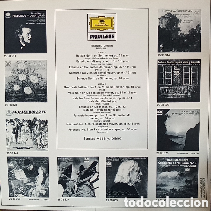Discos de vinilo: CHOPIN PIEZAS PARA PIANO - Foto 2