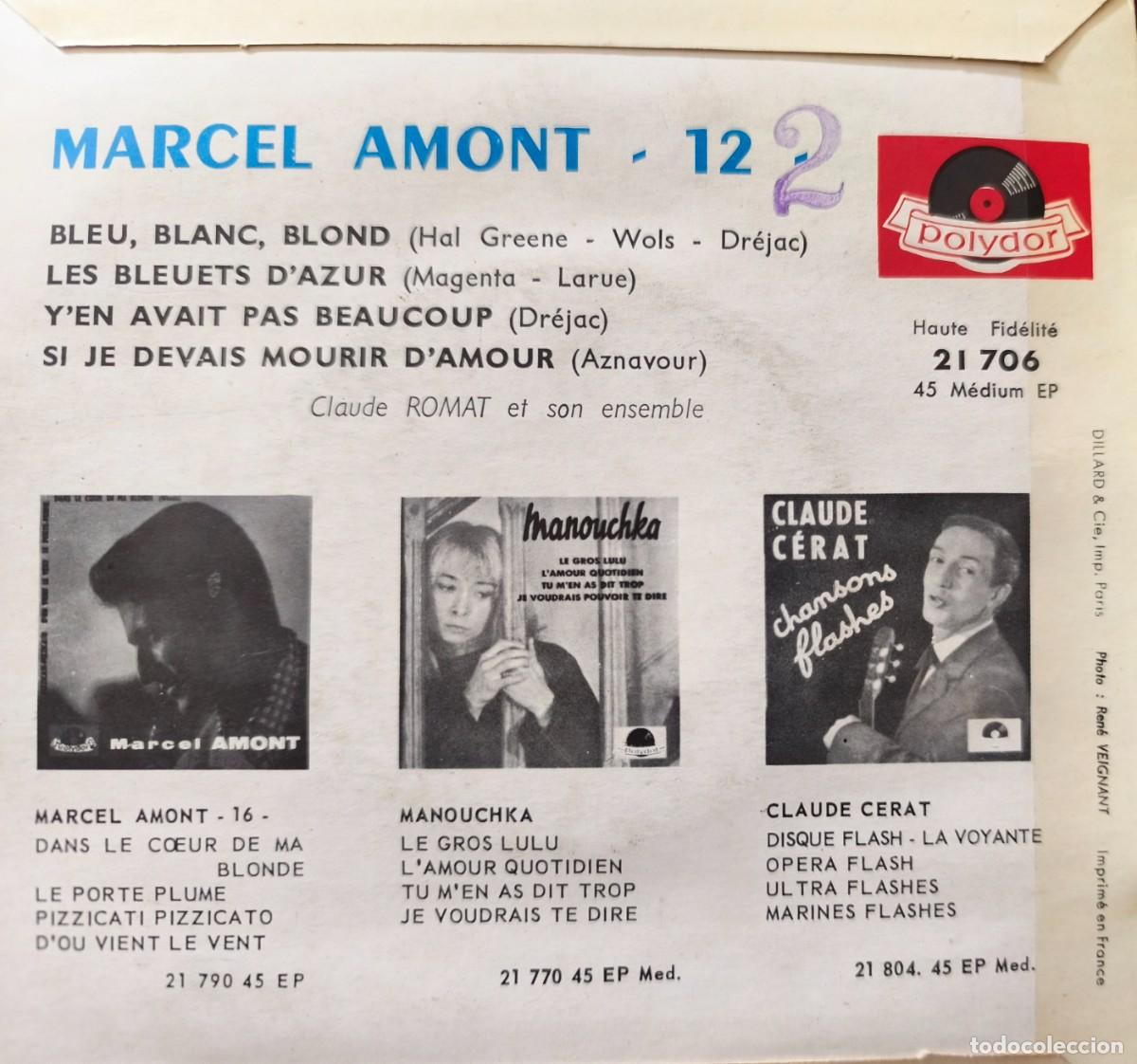 Discos de vinilo: Marcel Amont y Claude Romat et son ensemble - Foto 2