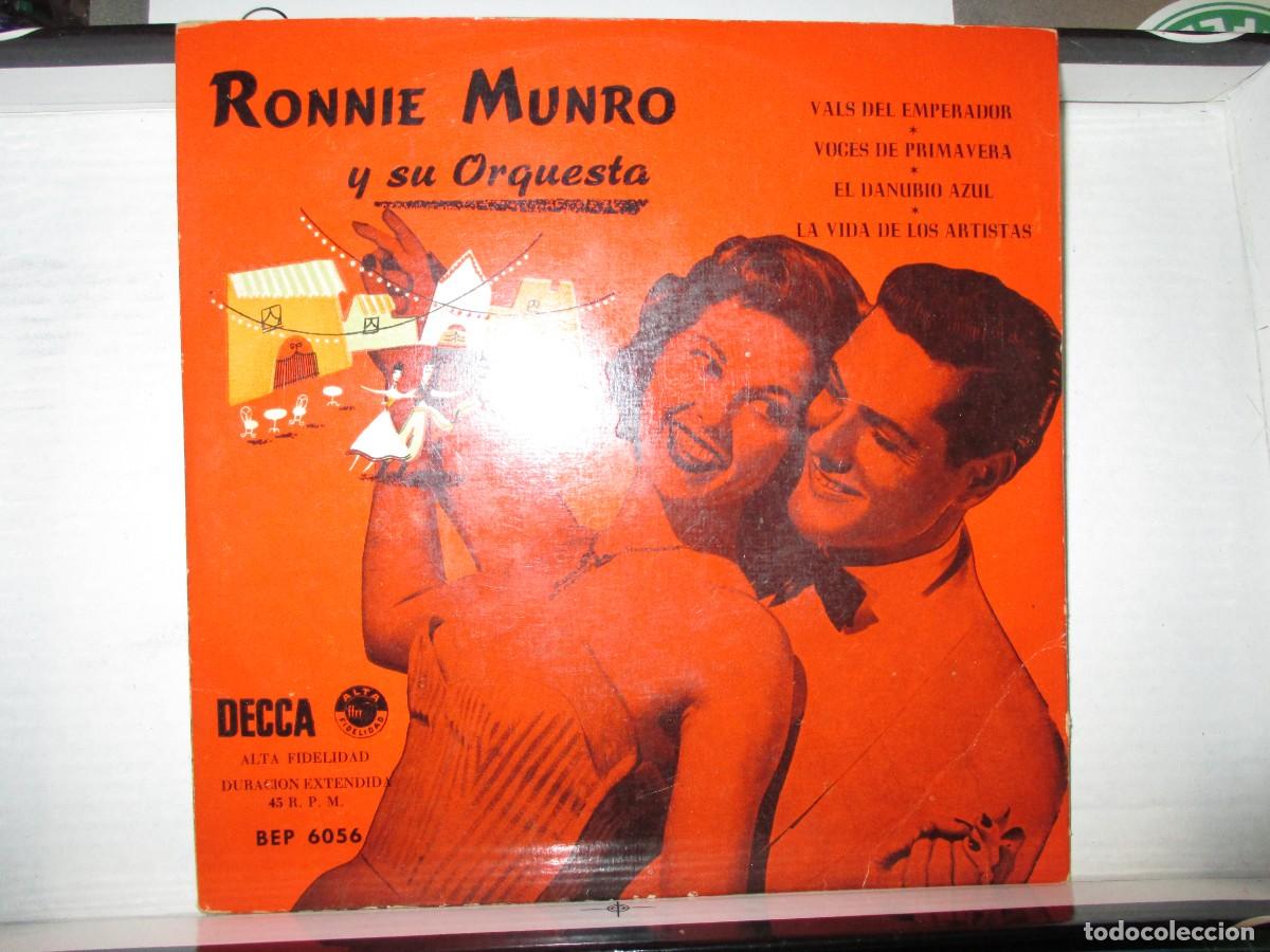 Discos de vinil: 911- Vinilo EP Ronnie Munro y su Orquesta (Decca 1956) - &iexcl;Excelente estado de portada!