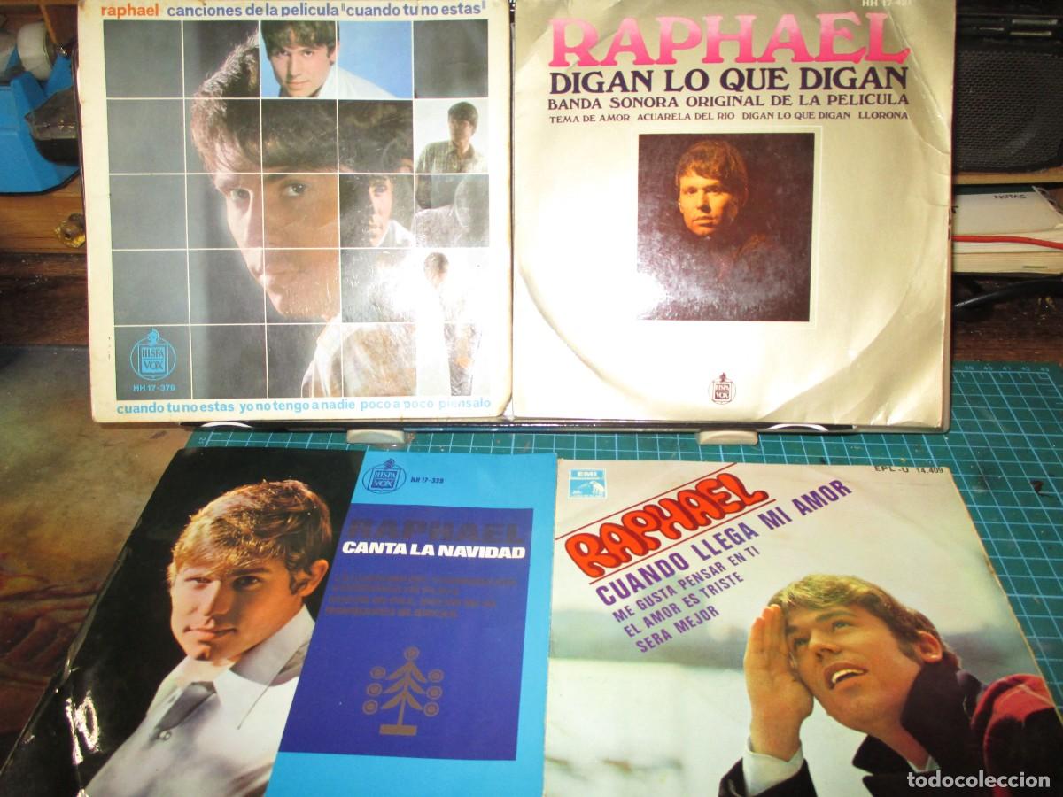Dischi in vinile: 907- Lote 4 Vinilos EP Raphael (A&ntilde;os 60) - Joyas de Colecci&oacute;n en Excelente Estado (VG+)