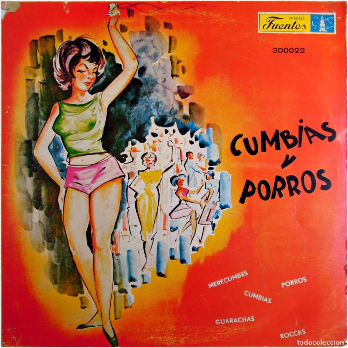 Discos de vinilo: VVAA - Cumbias y Porros - LP Colombia 1975 - Discos Fuentes LP 200022 - VG+/VG