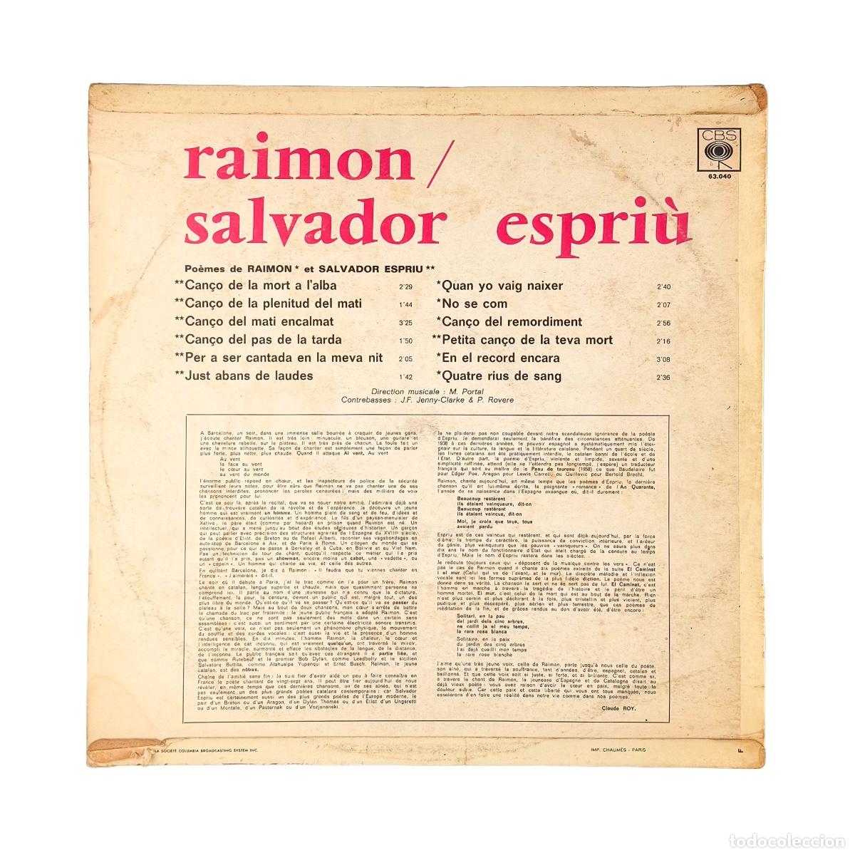Discos de vinilo: LP. Raimon. Can&ccedil;ons De La Roda Del Temps (G+/VG) - Foto 2